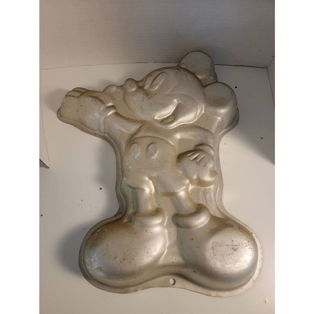 Vintage 1995 Wilton Mickey Mouse Cake Pan Stainless Steel Molder